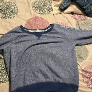 PINK Victoria's Secret Blue Crewneck Sweater